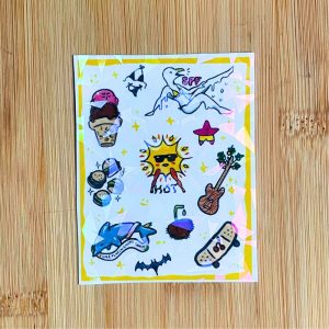 weird summer mini sticker